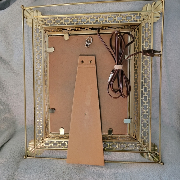 Lighted Jesus Cross Angels Heaven 3D Lenticular Hologram Metal Picture Frame - Picture 8 of 9